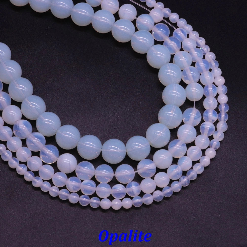 Natural Stone 4 6 8 10mm Round Leopardskin Jaspers Stone Spacer Loose Bead For Jewelry Making DIY Bracelet Needlework Accessorie
