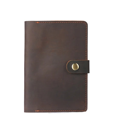 Leather Notebooks Cover for Field Notes, Journal Notepads with Pen Holder for Moleskine Cahier Pocket Notebook (3.5'' x 5.5'')