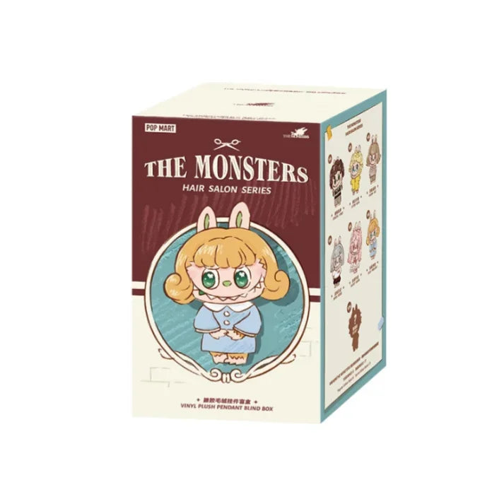 POPMART LABUBU Monsters Hair Salon Series Vinyl Plush Pendant Blind Box - Cute Anime Mystery Figure Ornaments Gift