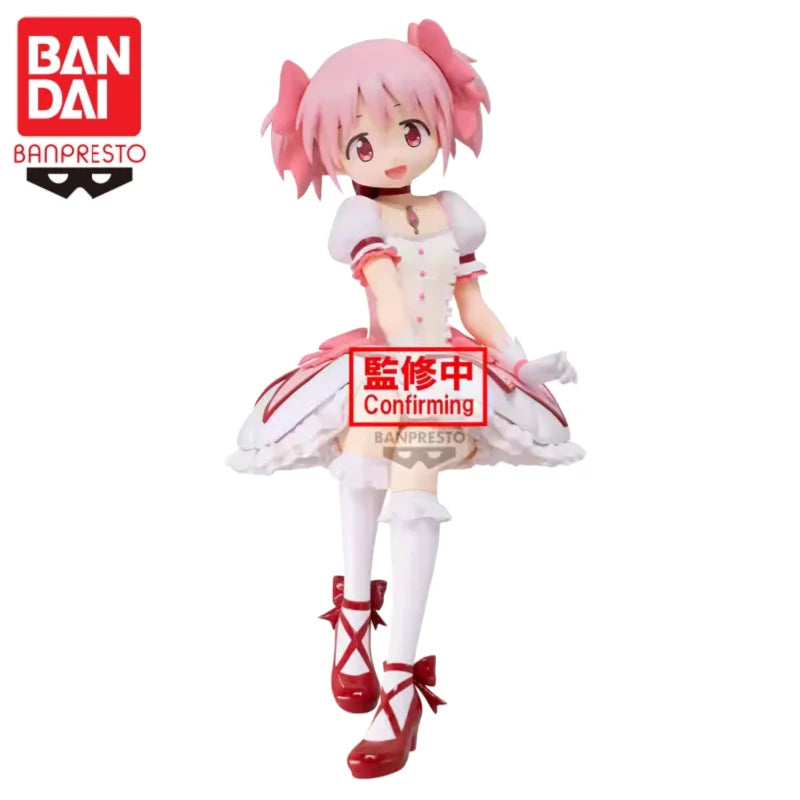 In Stock Original Bandai Puella Magi Madoka Magica Kaname Madoka Miki Sayaka Rebellious Stories Anime Character Model Toys Gift
