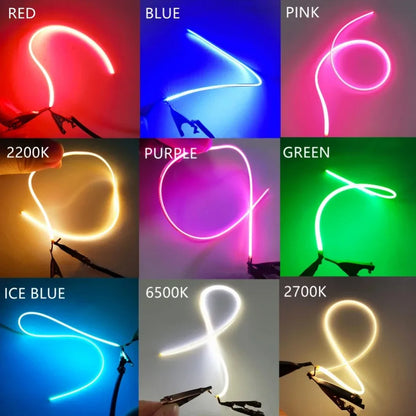 3V LED Same End Filament Flexible Ultra Slim Spiral Bulb Retro Edison Bulb Lamp Parts Diode Lighting Strip Decoration 5PCS/Pack