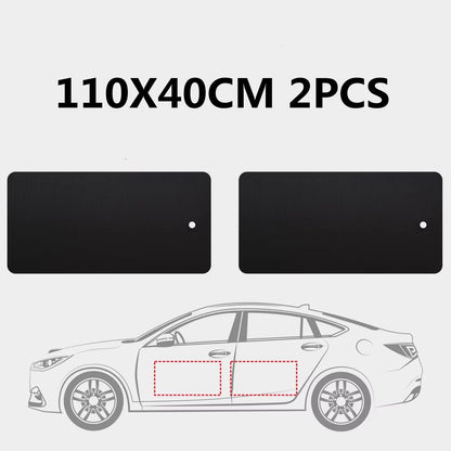 Black Car Door Protector Adhesive-Free/Magnetic Body Side Edge Guard Decorative Anti-scratch Protection Pad Stickers Multi Size