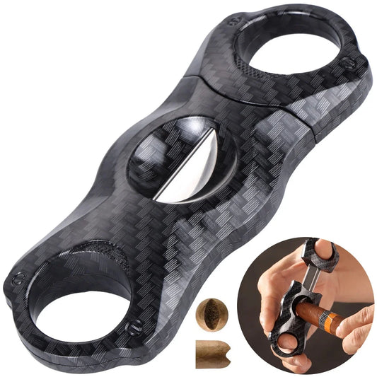 V-Cut Cigar Cutter - Sharp Blade Scissors for Large Ring Cigars, Professional Smoking Accessory Tool