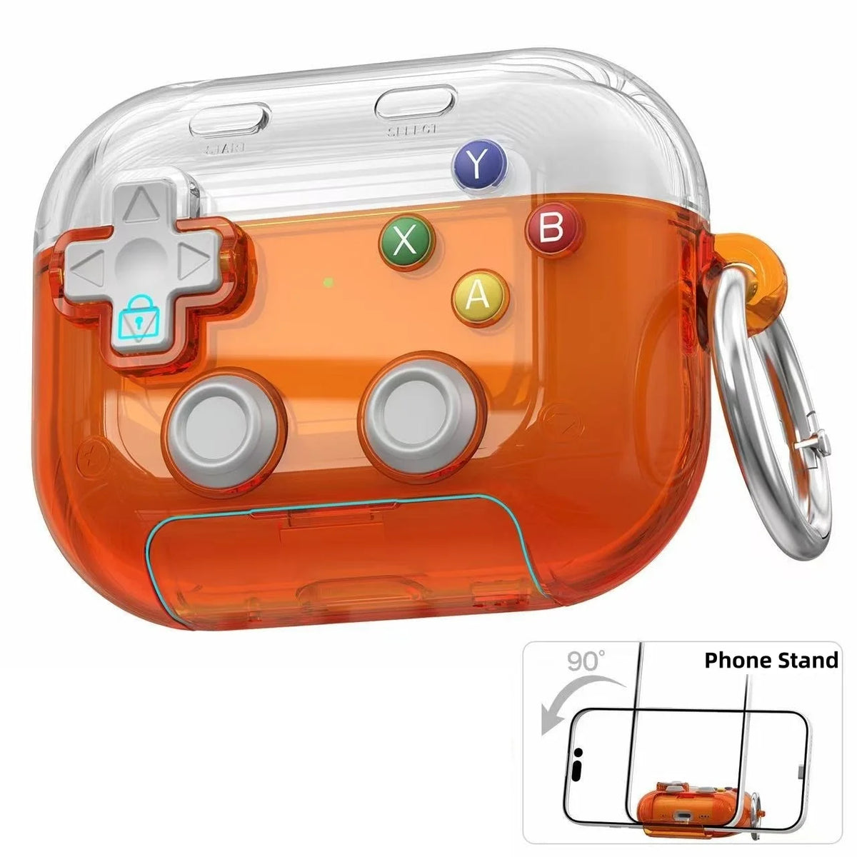 for AirPods Pro 3/Pro 2/Pro/4 Case with Secure Lock Cute 3D Game Player Design Protective Earphone Case Cover for AirPods 4/Pro3