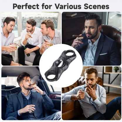 V-Cut Cigar Cutter - Sharp Blade Scissors for Large Ring Cigars, Professional Smoking Accessory Tool