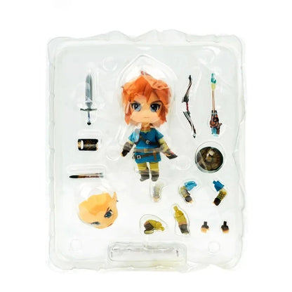 1212 DX The Legend of Zelda:Breath Wild Zelda Action Figure 733  Link Anime Model Doll Toy PVC Cute Poseable Gift China Version