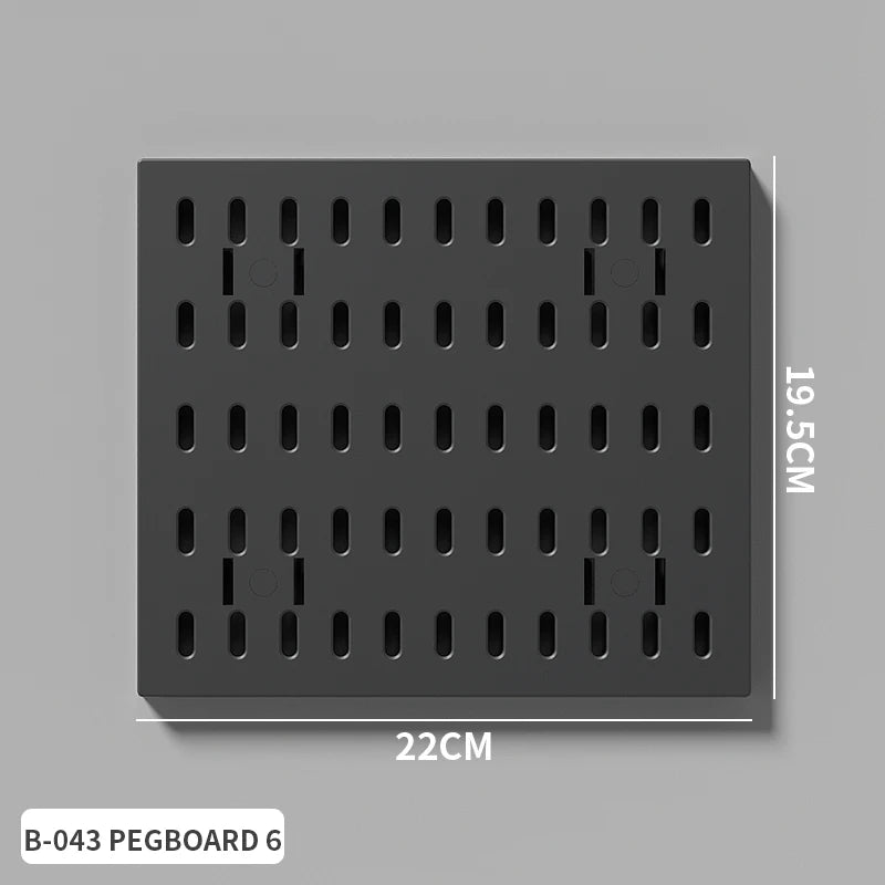 Home Furniture Storage Pegboard: Desktop Standing Height-Adjustable Storage Rack, Also for Displaying Decorative Figurines