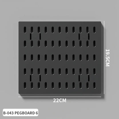 Home Furniture Storage Pegboard: Desktop Standing Height-Adjustable Storage Rack, Also for Displaying Decorative Figurines