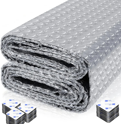 Reflective Insulation Foam Double Side Aluminum Bubble Sheet Thermal Heat Window Film RV Roof Radiant Barrier Glass Cover Foil