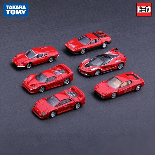 Takara Tomy Tomica No 8 Ferrari Purosangue Diecast Super Car Vehicle Fine Texture Static Model Premium Collectible Ornament Gift