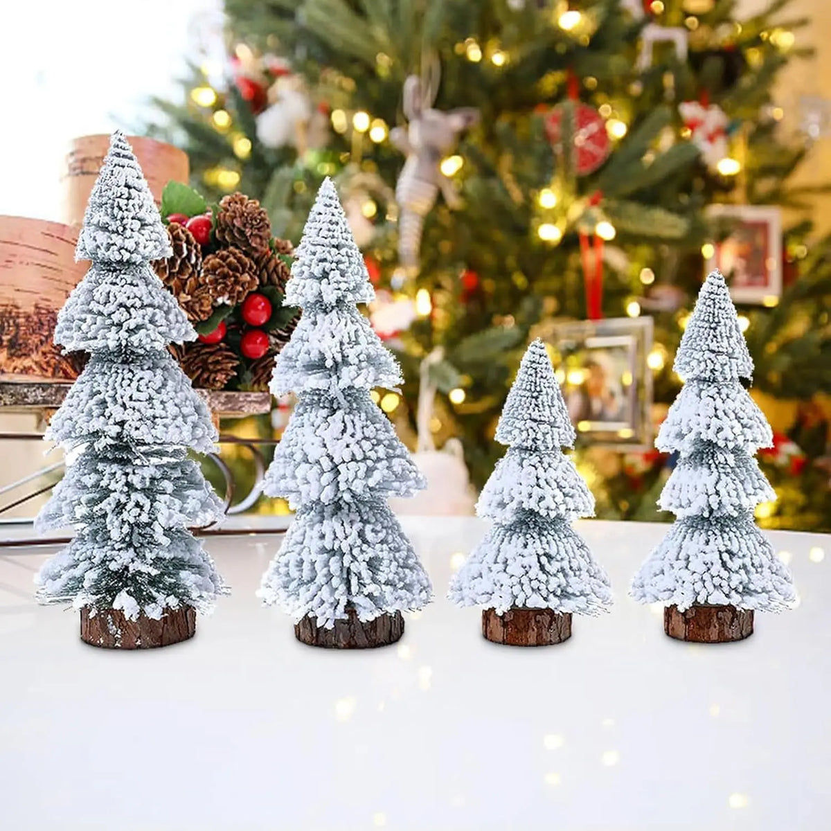 15/20/25/30CM Snow White Merry Christmas Decoration Christmas Tree Pine Ornament for Home Decor Party New Year Gift 2026 Navidad