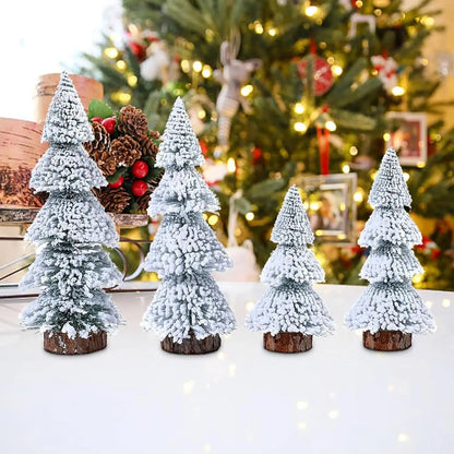 15/20/25/30CM Snow White Merry Christmas Decoration Christmas Tree Pine Ornament for Home Decor Party New Year Gift 2026 Navidad