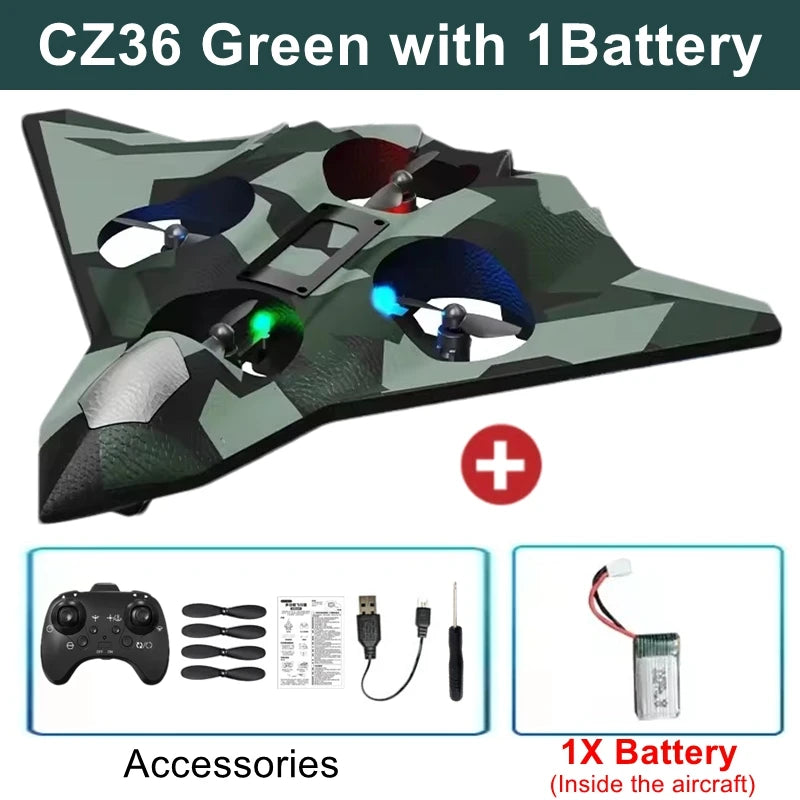 Oike RC Aircraft Foam Stunt Glider Electric Fighter Remote Control Airplane Helicopter 2.4G Radio Fall Resistant Plane Toy Gifts
