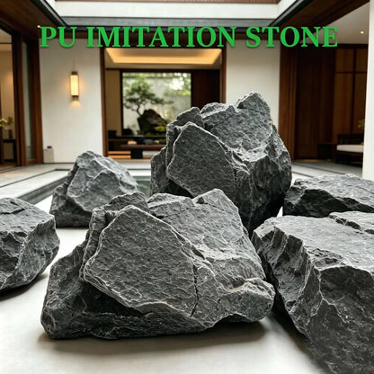 1 Black 3D PU Stone Simulation Landscape Photography Prop Artificial Rock Scenic Decoration for Photo Shoots