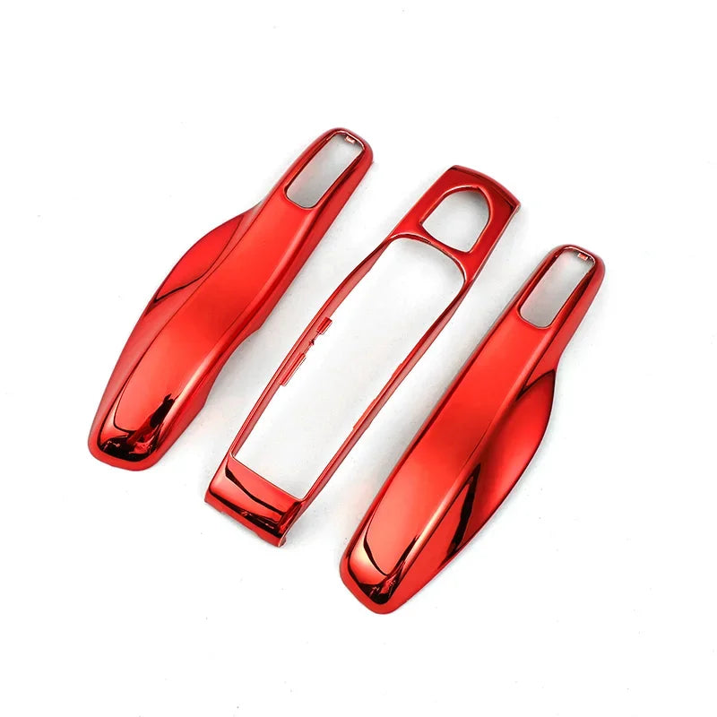 Car Smart Remote Key Case Fob Covers Set Shell For Porsche Panamera Spyder Carrera Macan Boxster Cayman Cayenne 911 970 981 991