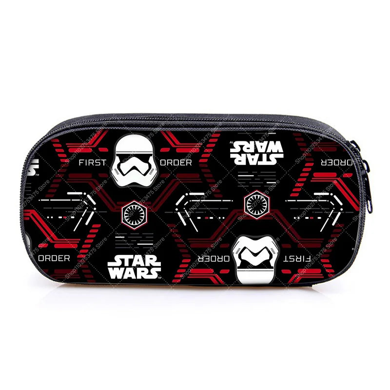 Student Creative Stationery Storage Pouch Accessories Anime Star Wars Cute Pen Case Fashion Printed Pencil Bag School Supplies