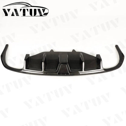 For Porsche Macan 95B 2014-20 Blade-Style Rear Diffuser Carbon Fiber Factory Direct for Porsche Macan Rear Diffuser Bumper Lip