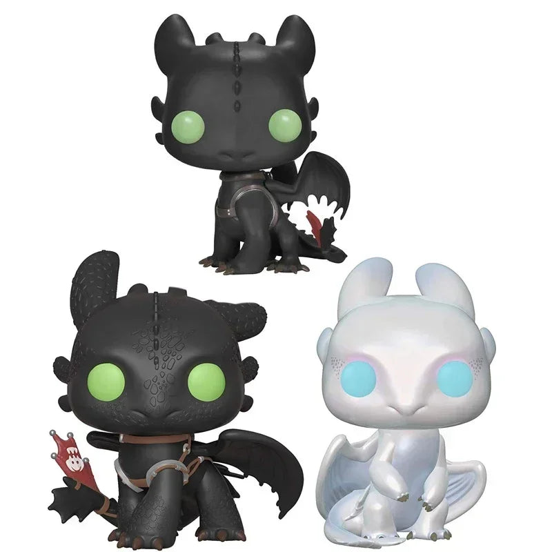 Funko Pop How to Train Your Dragon Toothless #100 #686 Light Fury #687 Action Figure Toys Collection Dolls Gifts for Children