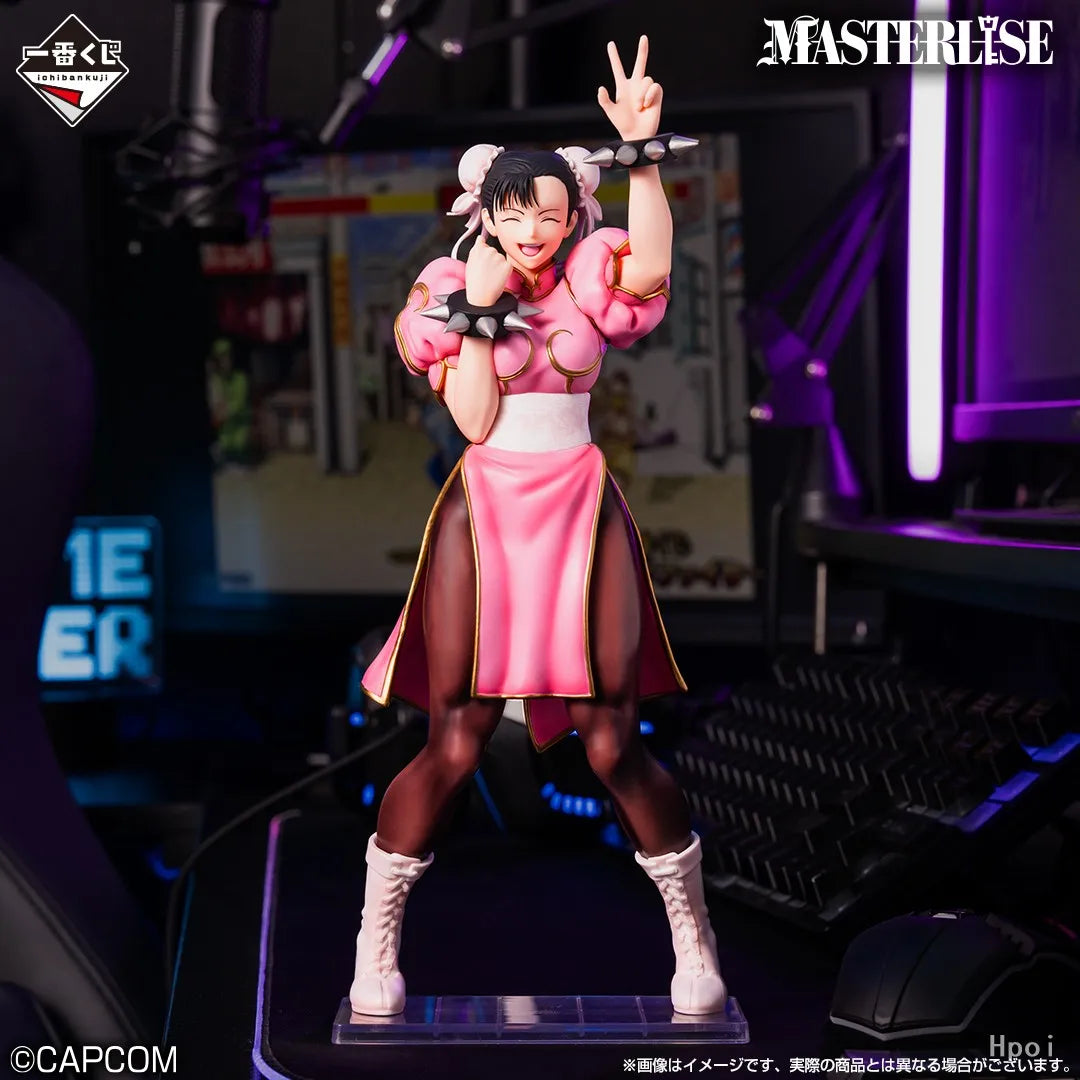 Bandai Original Ichiban KUJI Street Fighter Chun-Li MASTERLISE Grand Prize Figure Model Toy for Boy Gift Collectible