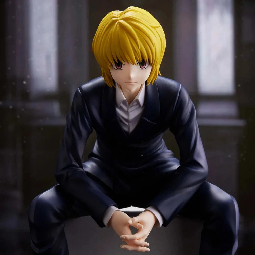 14cm Kurapika Figurine Cute Anime HUNTER X HUNTER PVC Miniatures Ornaments Japanese Manga Model Doll Toy Garage Kits GK Figure