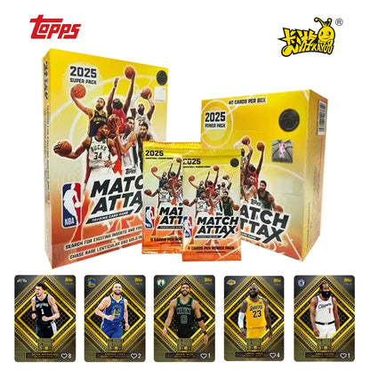 KAYOU Topps NBA Match Attax Card 25 26 NBA Card Basketball Match Card Game TCG Battle Collection Star Cards Energy Pack Toy Gift