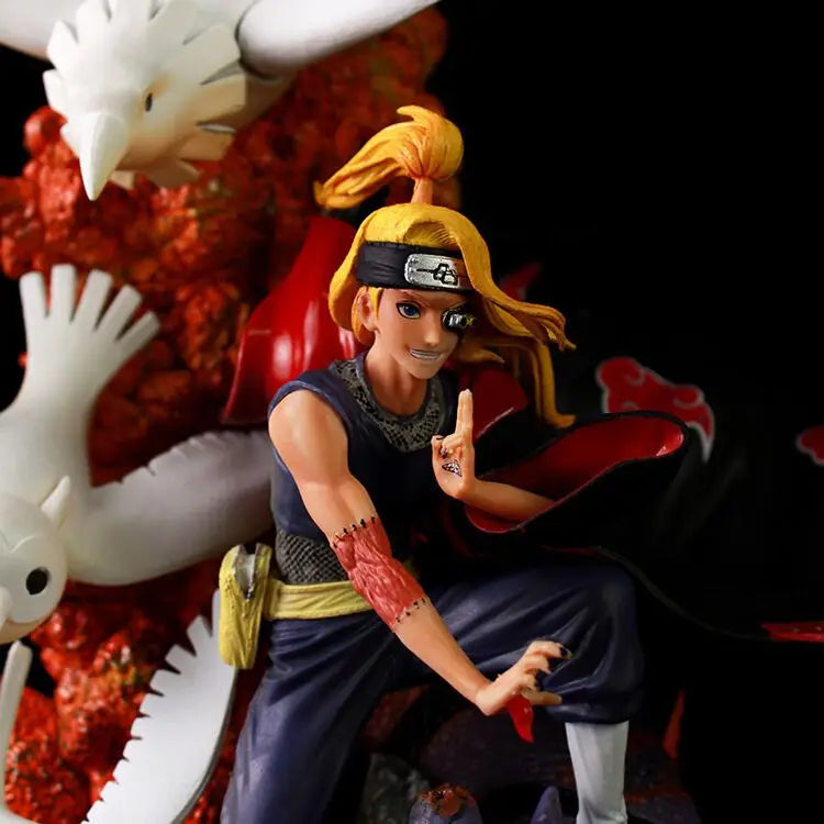 46cm NARUTO Figure Deidara Uzumaki Naruto Anime Action Model Large Statue Pvc Desktop Decorations Christmas Gift Children Gifts
