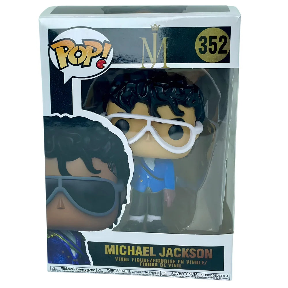 6pc Hot Funko POP! Michael Jackson King of Pop Vinyl Collectible Figure – Iconic Display Model, Great Souvenir Gift for Fans