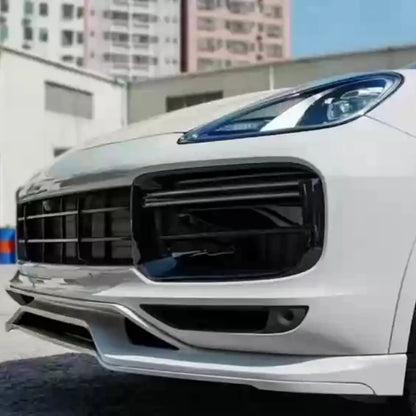 PP Material Front Bumper Assembly for Porsche Cayenne 18-23 Upgraded to Turbo Style Car Bumper Body Kit