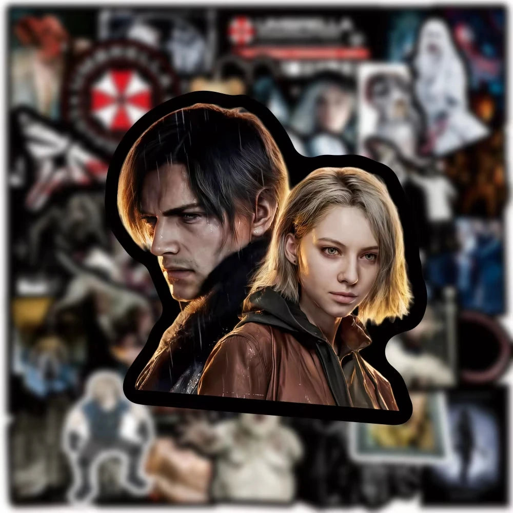 50PCS Resident Evil Requiem Game Graffiti Stickers Exquisite Fashion DIY Guitar Phone Laptop Suitcase Water Cup Skateboard Decal