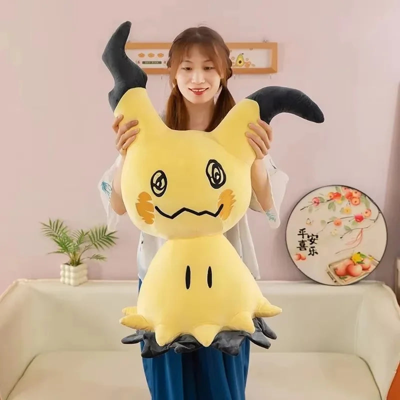 50/90cm Poke Mimikyu Plush Toy Body Pillow Sofa Cushion Sleep Comfort Companion Cute Stuffed Doll Room Decoration Gift