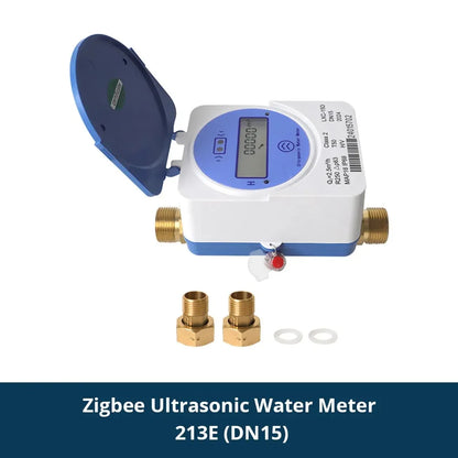 Zemismart Zigbee Smart Ultrasonic Water Meter Works with Tuya Home Assistant LCD Display Water Quantity Flow Consumption Measure
