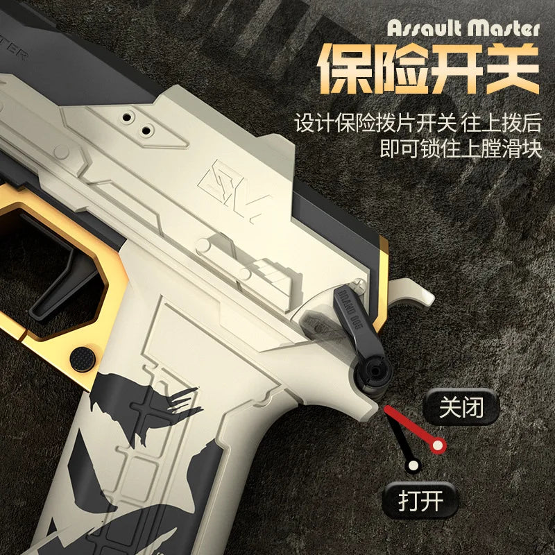 Nylon alloy assault master SP50 soft bullet gun can fire toy gun for  to fight hand gunner