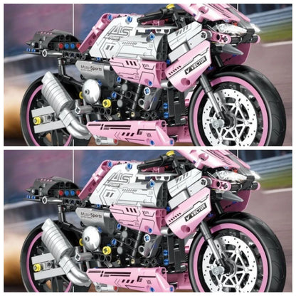 M1000RR Motorcycle Is Compatible with Lego Building Block Machinery Group, and It Is Difficult To Assemble Toy Locomotive Model.