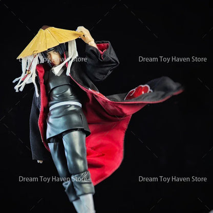 SHF 1/12 Scale Soldier Cloak Naruto Uzumaki Gown Sasuke Uchiha Jacket Ninja Martial Arts Uniform For 6Inch Action Figure Dolls