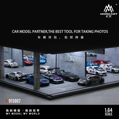 More Art 1:64 Underground Parking Garage Scene Model 07 ,Lighting Parking Lot Diorama For Display&Collection&Gift