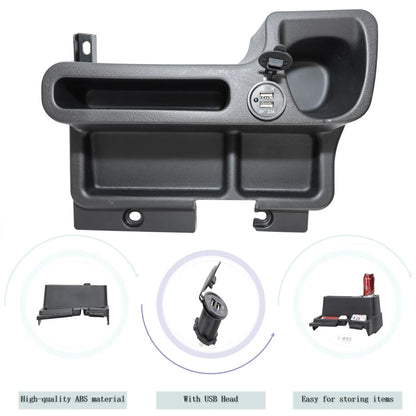 Car Center Console Storage Box Cup Holder Organizer Tray with USB for Toyota Land Cruiser LC70 71 75 76 79 2009-2020 Accessories