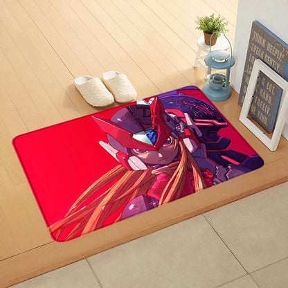 Interior Floor Mat Doormat Mega Man X8 Rockman Non-slip Foot Rug for Entryway Kitchen Carpet Bedroom Bedside Mats Home Decor