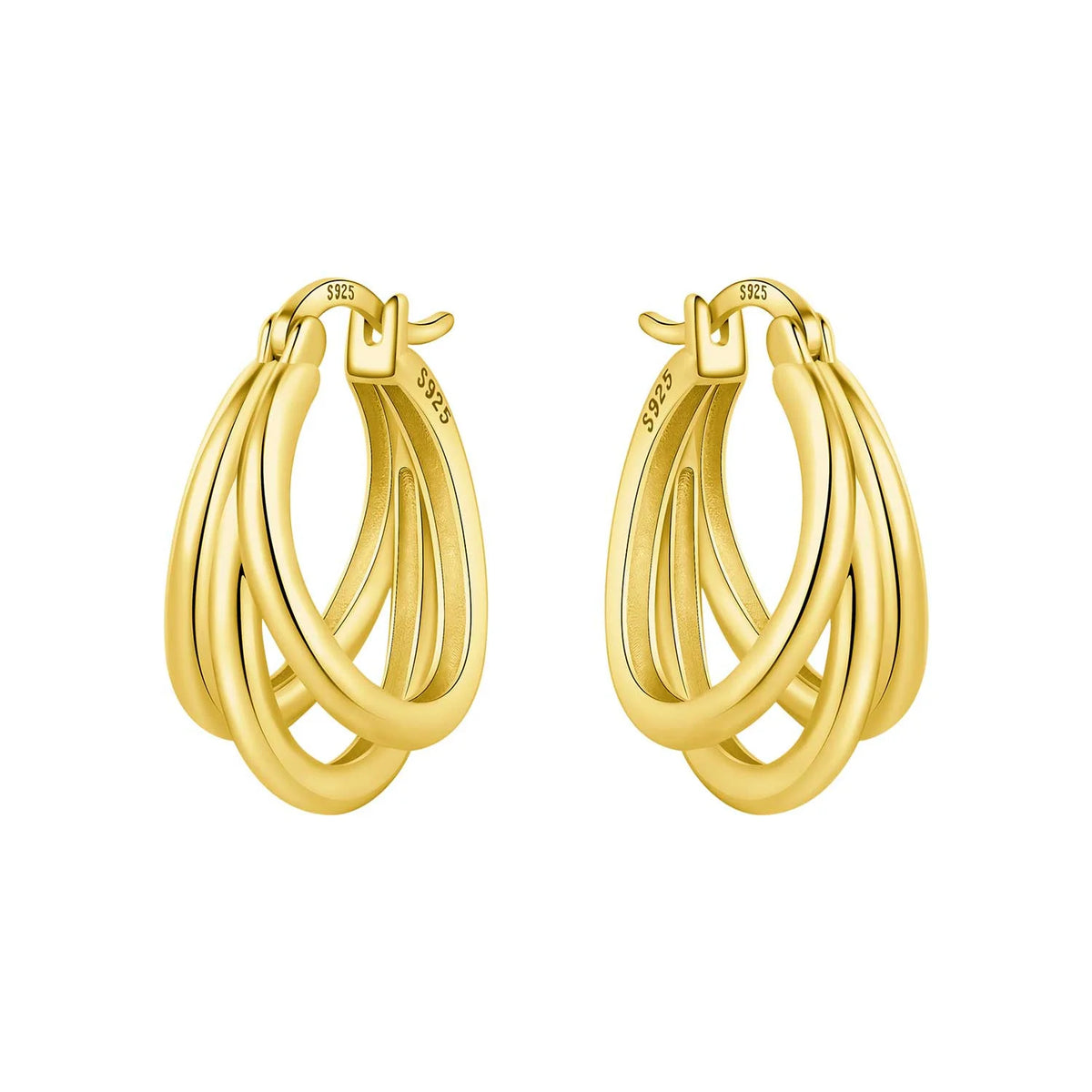 Original 925 Sterling Silver Planet Starlight Earrings Fashion 18K Gold Hoop Earring for Women Piercing Jewelry Aretes Gifts