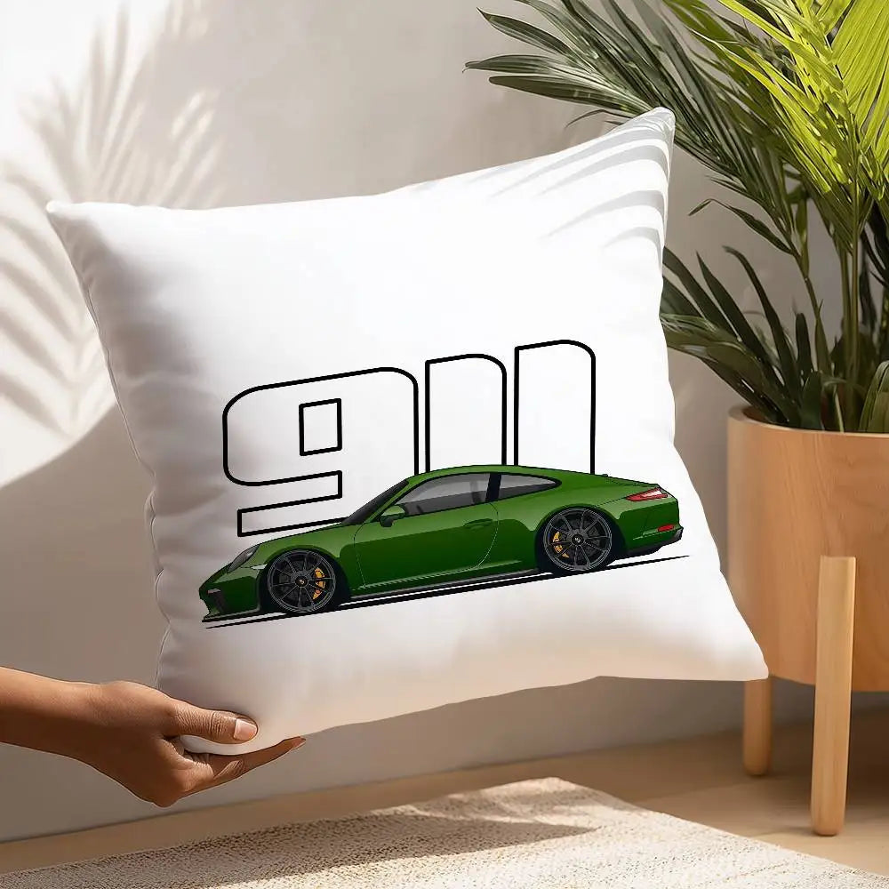 Cool Supercar 911 Pillow Case Plush Fabric Soft  Pillowcase Double Sided Print Cushion Cover Household Gifts