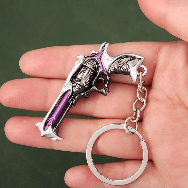Valorant Melee Reaver 2.0 Karambit Knife Metal M4 Game Peripheral Samurai Sword Alloy Model Keychain Pendant Gifts Toys