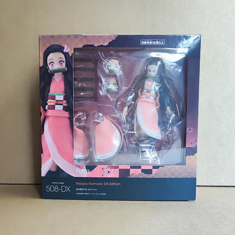 Figma DemonSlayer Articulated Action Figures Tanjiro Kamado Nezuko Zenitsu Kyojuro Rengoku Collectible Anime Model Fans hot Gift