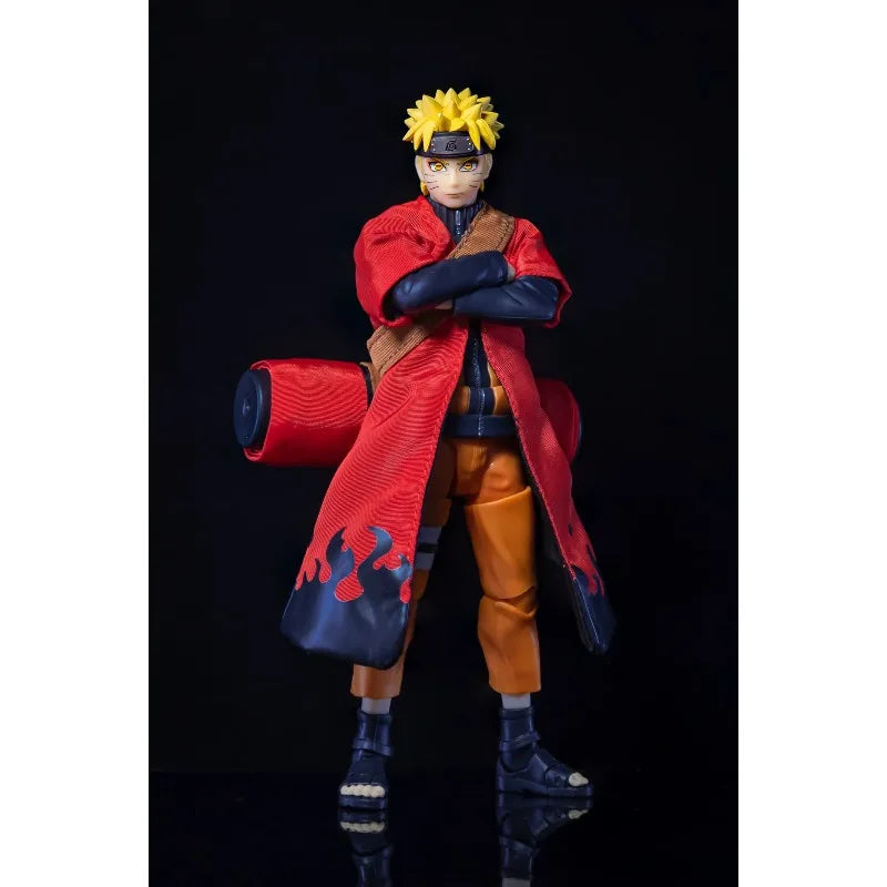 1/12 Classic Japanese Anime Naruto Characters Same Style Mini Robe Skirt Bamboo Hat Accessory for SHF Action Figure