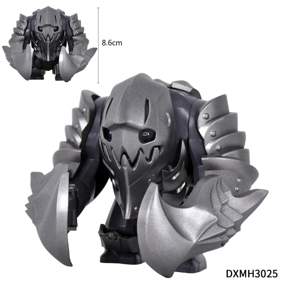 Orc Warrior Block Figures Set, Giant Troll Monster + 20Pcs Armored Soldier Models, Fantasy Army Building Bricks, Detailed Armor