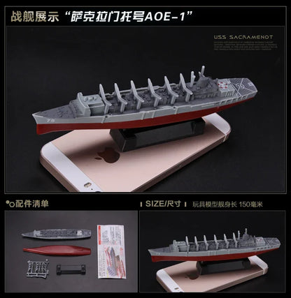 4D Assembled Ship Model Liaoning Battleship Modern Class Battleship Aircraft Carrier Model Military Warship Model Toy