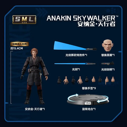 Genuine Blokees Star Wars Action Figure Anakin Skywalker Toys Clone Trooper Assembly Model Kit Champion Class The Mandalorian