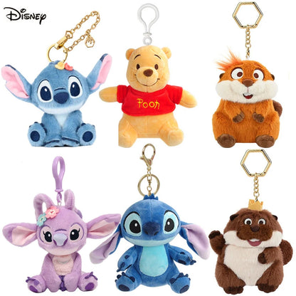 Genuine Disney Pixar Hoppers Mabel George Winnie the Pooh Stitch Plush Toy Anime Frozen Elsa Kawaii Cartoon Cups Kids Gift