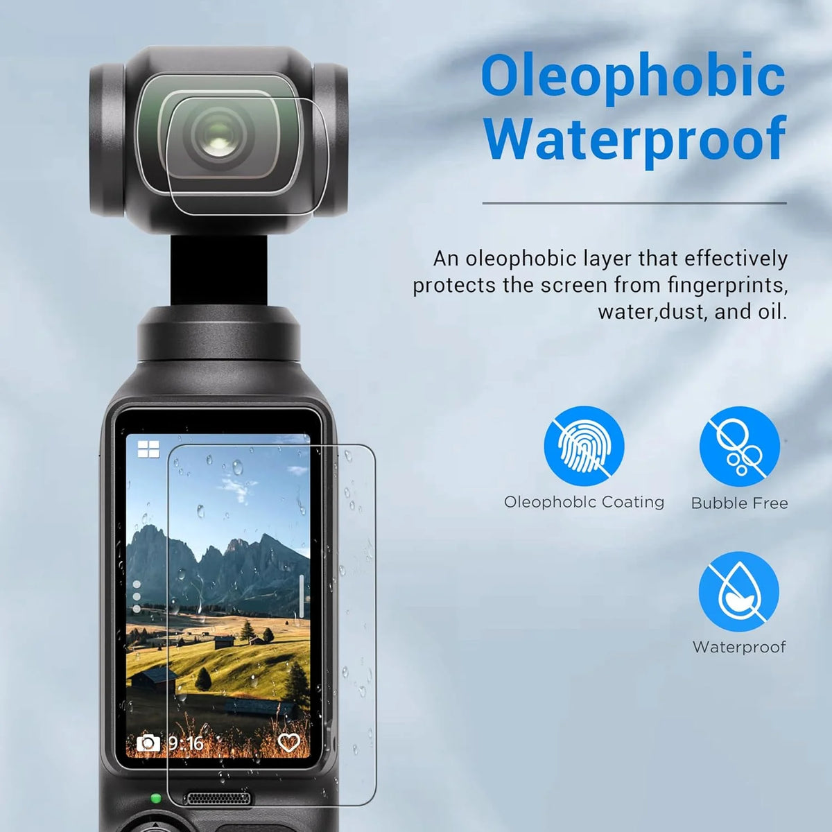 Tempered Glass Film for DJI OSMO Pocket 3 & 4 Screen Protector 9H Hardness Camera Lens Protector for DJI Pocket 3 Accessories