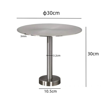 Wall Mounted Floating round Table Stainless Steel Space Saving for Small Living Room Bedroom Coffee Shop Dining Table Design