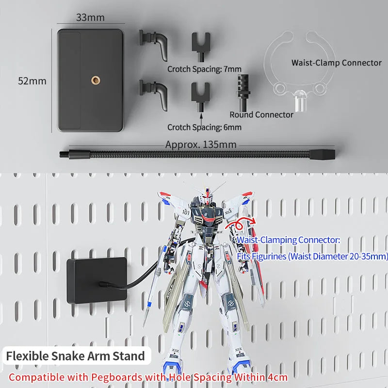 No-Drill Gaming Room Pegboard, Wall Organizer for Controller, Headphone & Keyboard Stand, Multi-Functional Display Storage Rack