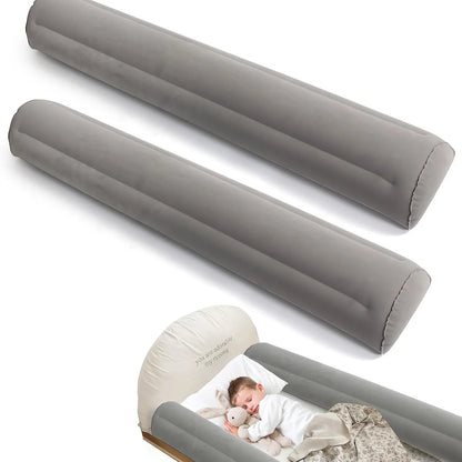 1/2 Travel Bed Rail, Inflatable Folding Travel Bed Rail, Portable Inflatable Bed Guardrail, Suitable for Foldable, Single, Doubl